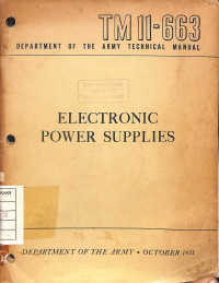 Image of Electronic Power Supplies