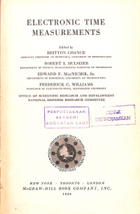 Image of Electronic Time Measurements