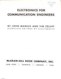 Image of Electronics for Communication Engineers