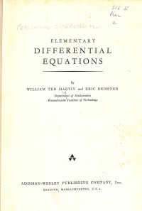 Image of Elementary Differential Equations
