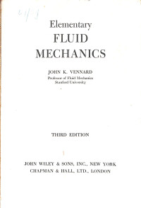 Image of Elementary Fluid Mechanics