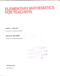 Image of Elementary Mathematics for Teachers