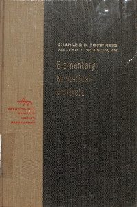 Image of Elementary Numerical Analysis