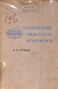 Image of Elementary Practical Statistics