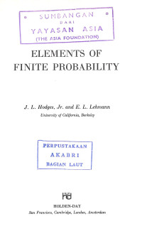 Image of Elements of Finite Probability