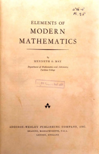 Image of Elements of Modern Mathematics