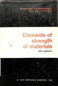 Image of Elements of Strengh of Materials - 4th Edition