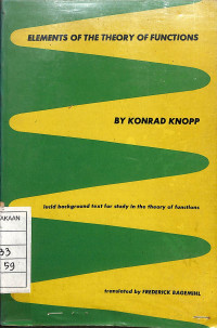 Image of Elements of the Theory of Fuctions