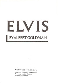 Image of Elvis by Albert Goldman