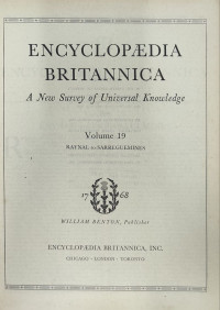 Image of Encyclopaedia Britannica - Volume 19 : Raynal to Sarreguemines