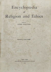 Image of Encyclopaedia of Religion and Ethics : Index Volume