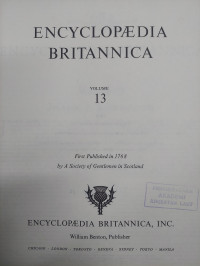 Image of Encyclopedia Britannica - Volume 13 : Jirasek to Lighthouses