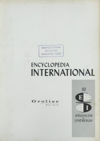 Image of Encyclopedia International - 10 Jerusalem Lindbergh