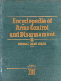Image of Encyclopedia of Arms Control and Disarmament - Volume III