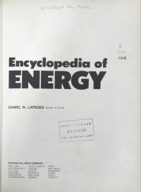 Image of Encyclopedia of Energy