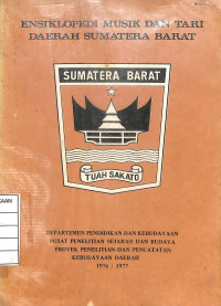 Image of Ensiklopedi Musik dan Tari Daerah Sumatera Barat