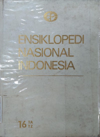Image of Ensiklopedi Nasional Indonesia - 16 : TA-TZ