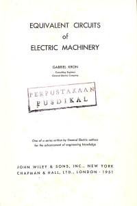 Image of Equivalent Circuits of Electric Machinery