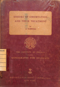 Image of Errors of Observation and Their Treatment