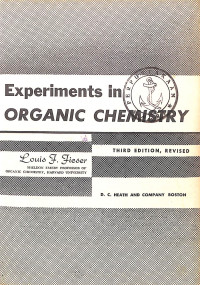 Image of Experiments in Organic Chemistry
