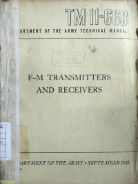 Image of F-M Transmitters and Receivers