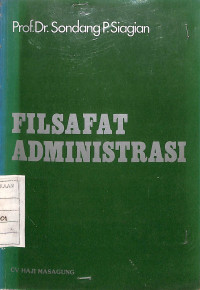 Image of Filsafat Administrasi