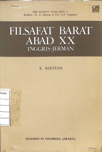 Image of Filsafat Barat Abad XX : Inggris-Jerman