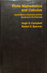 Image of Finite Mathematics and Calculus