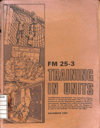 Image of FM 23-3 Training In Units