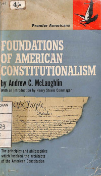Image of Foundations Of American Constitutionlism