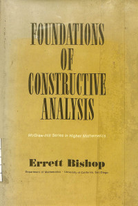 Image of Foundations of Constructive Analysis