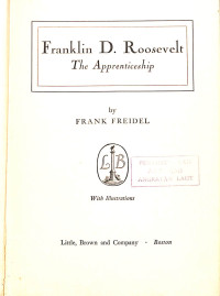 Image of Franklin D. Roosevelt The Apprenticeship