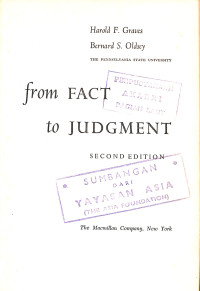 Image of From Fact to Judgment