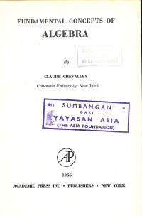 Image of Fundamental Concepts of Algebra
