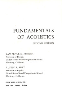 Image of Fundamentals of Acoustics - Second Edition