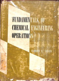 Image of Fundamentals Of Chemical Engineering Operations