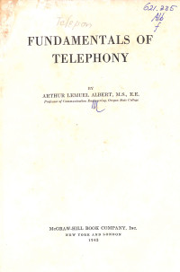 Image of Fundamentals of Telephony