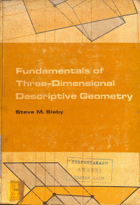 Image of Fundamentals of Three-Dimensional Descriptive Geometry