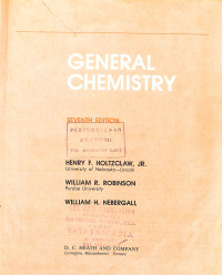 Image of General Chemistry Seventh Edition