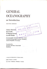 Image of General Oceanography an Introduction - Second Edition