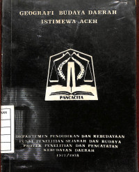 Image of Geografi Budaya Daerah Istimewa Aceh