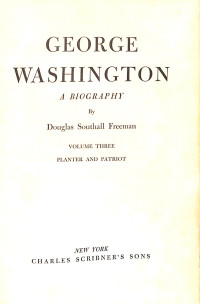 Image of George Washington :  Volume Three, Planter and Patriot