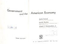 Image of Goverment and The American Economy