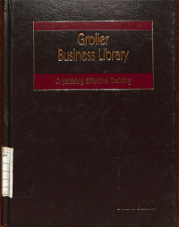 Image of Grolier Business Library : Organising Effective Training