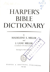Image of Harper's Bible Dictionary - Seventh Edition
