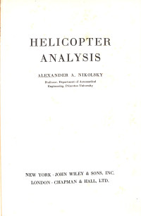 Image of Helicopter Analysis