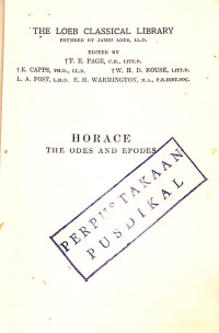 Image of Horace The Odes and Epodes