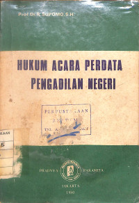 Image of Hukum Acara Perdata Pengadilan Negeri