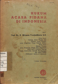 Image of Hukum Acara Pidana di Indonesia