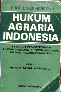 Image of Hukum Agraria Indonesia